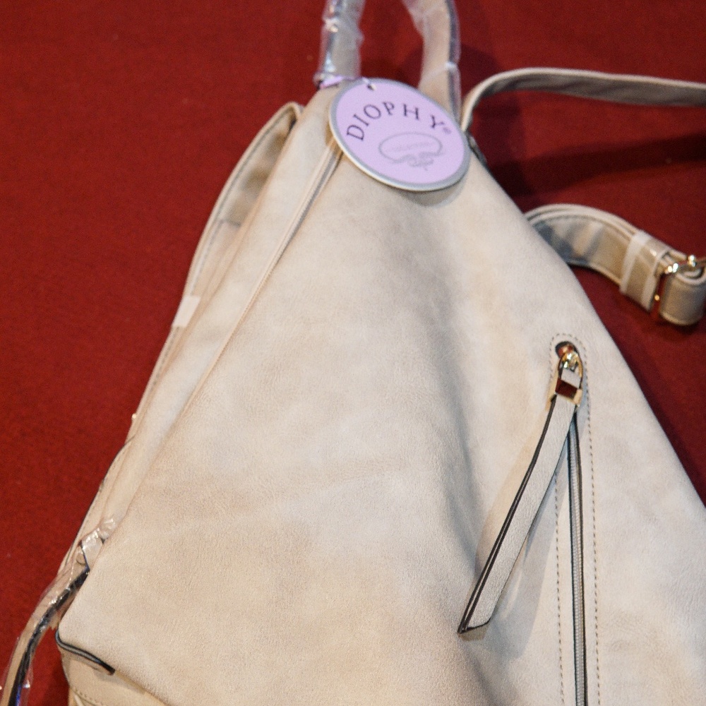 Diophy  Leather Backpack w./ Magnets (BRAND NEW)